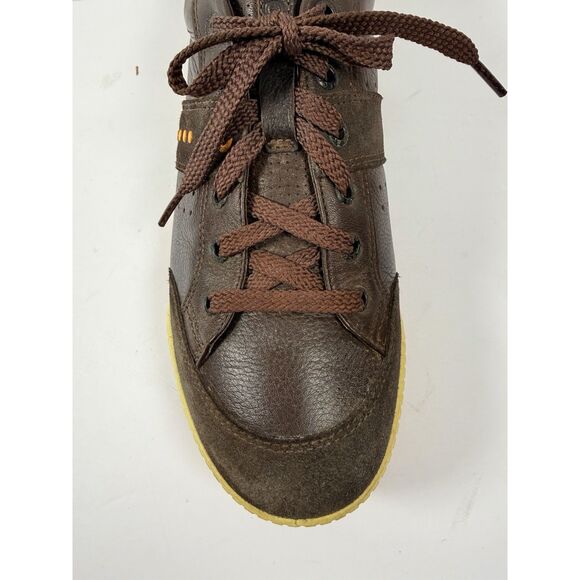 ECCO Street Retro Spikeless Golf Shoes Brown Leather Hybrid Sneaker Men 43/9-9.5 - Picture 11 of 12